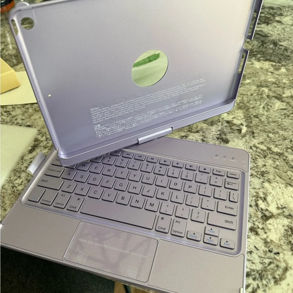 Light purple wireless keyboard and case new in box